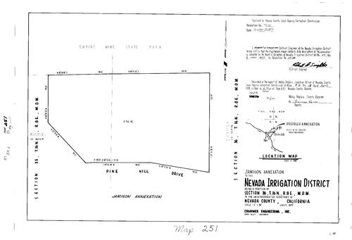 Click to see Record of Survey Book 6, pg. 251 (1978) of Nevada County Recorders Survey Maps Book 6