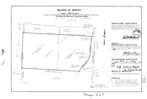 Click to see Record of Survey Book 6, pg. 267 (1978) of Nevada County Recorders Survey Maps Book 6