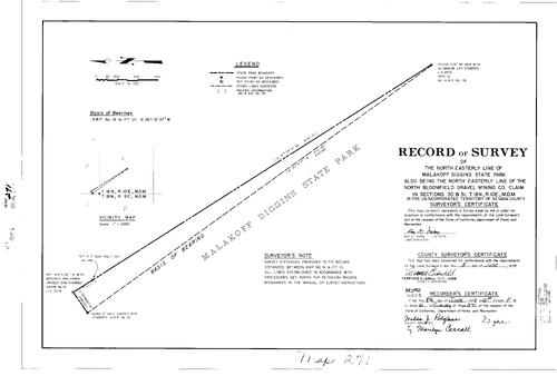 Click to see Record of Survey Book 6, pg. 271 (1978) of Nevada County Recorders Survey Maps Book 6