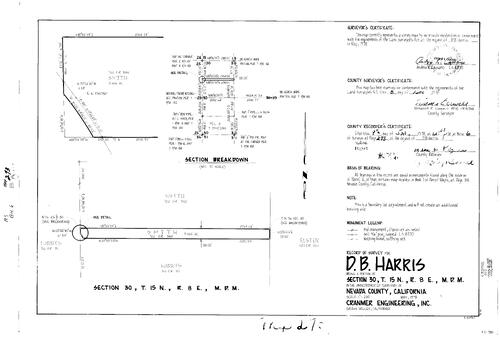 Click to see Record of Survey Book 6, pg. 273 (1978) of Nevada County Recorders Survey Maps Book 6