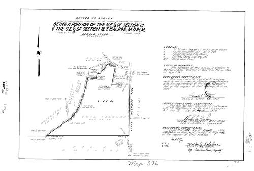 Click to see Record of Survey Book 6, pg. 296 (1978) of Nevada County Recorders Survey Maps Book 6