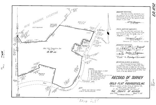 Click to see Record of Survey Book 6, pg. 298 (1978) of Nevada County Recorders Survey Maps Book 6