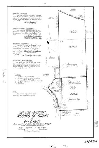Click to see Record of Survey Book 7, pg. 3 (1978) of Nevada County Recorders Survey Maps Book 7