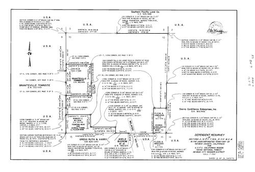 Click to see Record of Survey Book 7, pg. 7 (1978) of Nevada County Recorders Survey Maps Book 7