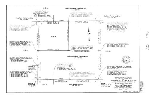 Click to see Record of Survey Book 7, pg. 7 (1978) of Nevada County Recorders Survey Maps Book 7