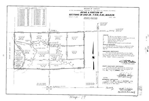Click to see Record of Survey Book 7, pg. 19 (1978) of Nevada County Recorders Survey Maps Book 7