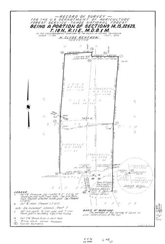 Click to see Record of Survey Book 7, pg. 26 (1978) of Nevada County Recorders Survey Maps Book 7