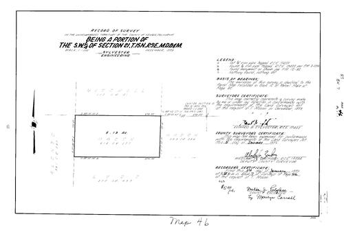 Click to see Record of Survey Book 7, pg. 46 (1979) of Nevada County Recorders Survey Maps Book 7