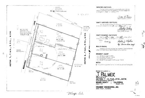 Click to see Record of Survey Book 7, pg. 52 (1979) of Nevada County Recorders Survey Maps Book 7
