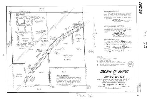 Click to see Record of Survey Book 7, pg. 96 (1979) of Nevada County Recorders Survey Maps Book 7