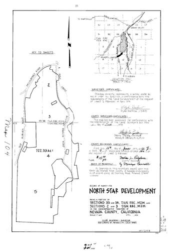 Click to see Record of Survey Book 7, pg. 104 (1979) of Nevada County Recorders Survey Maps Book 7