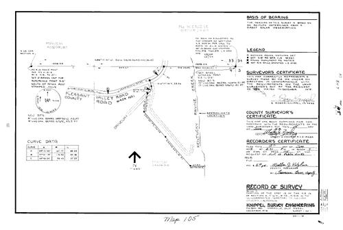 Click to see Record of Survey Book 7, pg. 105 (1979) of Nevada County Recorders Survey Maps Book 7