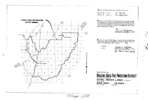 Click to see Record of Survey Book 7, pg. 108 (1979) of Nevada County Recorders Survey Maps Book 7