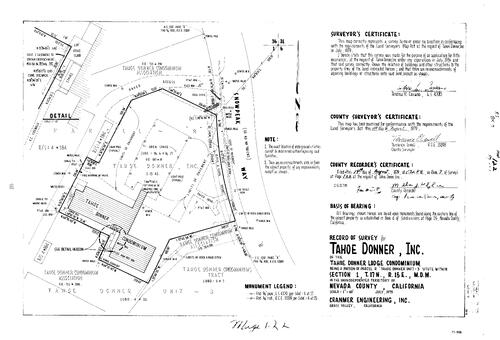 Click to see Record of Survey Book 7, pg. 122 (1979) of Nevada County Recorders Survey Maps Book 7