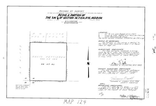 Click to see Record of Survey Book 7, pg. 124 (1979) of Nevada County Recorders Survey Maps Book 7