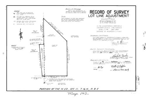 Click to see Record of Survey Book 7, pg. 142 (1979) of Nevada County Recorders Survey Maps Book 7