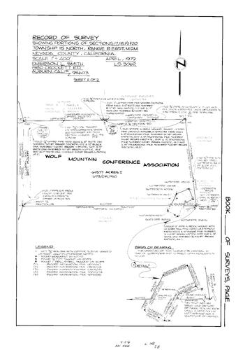 Click to see Record of Survey Book 7, pg. 144 (1979) of Nevada County Recorders Survey Maps Book 7