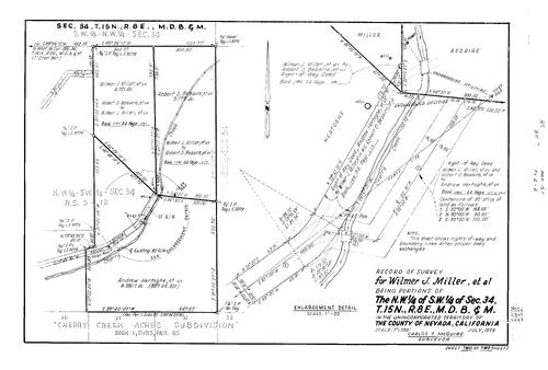 Click to see Record of Survey Book 7, pg. 150 (1979) of Nevada County Recorders Survey Maps Book 7