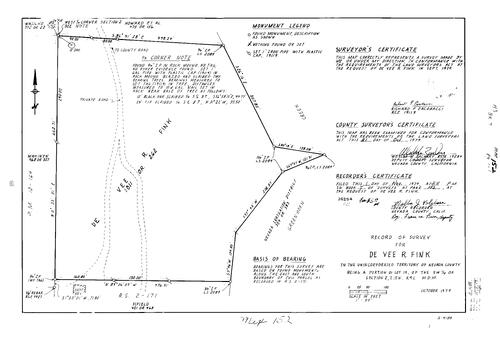 Click to see Record of Survey Book 7, pg. 152 (1979) of Nevada County Recorders Survey Maps Book 7