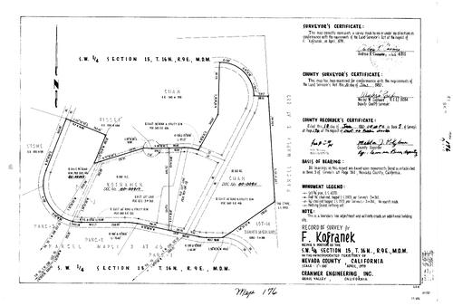 Click to see Record of Survey Book 7, pg. 176 (1980) of Nevada County Recorders Survey Maps Book 7