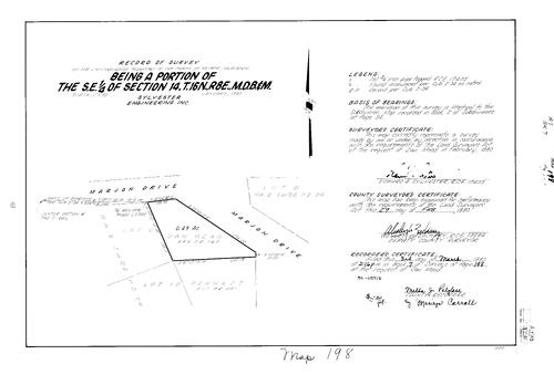 Click to see Record of Survey Book 7, pg. 198 (1980) of Nevada County Recorders Survey Maps Book 7