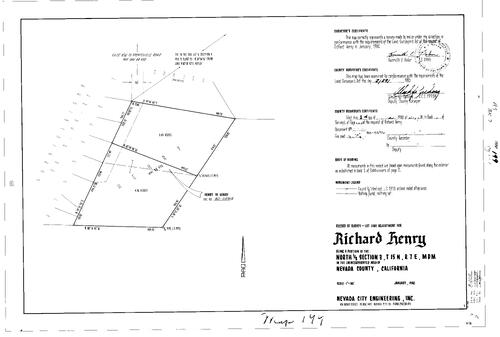 Click to see Record of Survey Book 7, pg. 199 (1980) of Nevada County Recorders Survey Maps Book 7