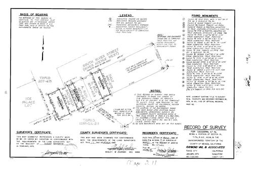 Click to see Record of Survey Book 7, pg. 211 (1980) of Nevada County Recorders Survey Maps Book 7