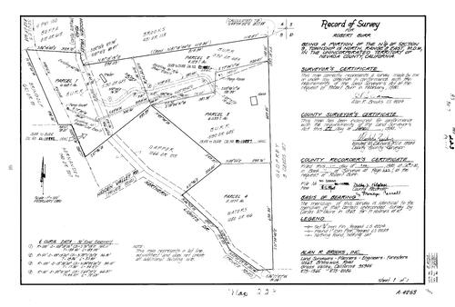 Click to see Record of Survey Book 7, pg. 223 (1980) of Nevada County Recorders Survey Maps Book 7