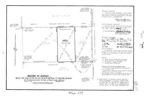 Click to see Record of Survey Book 7, pg. 237 (1980) of Nevada County Recorders Survey Maps Book 7