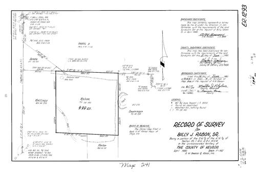 Click to see Record of Survey Book 7, pg. 241 (1980) of Nevada County Recorders Survey Maps Book 7