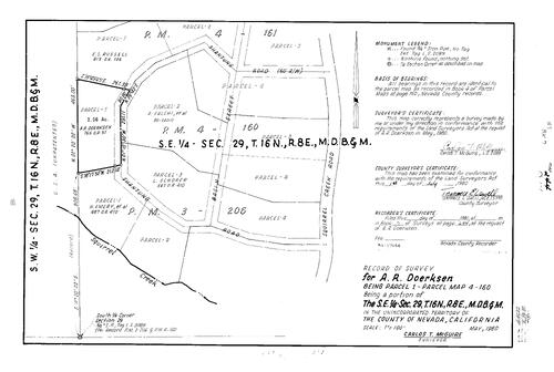 Click to see Record of Survey Book 7, pg. 244 (1980) of Nevada County Recorders Survey Maps Book 7