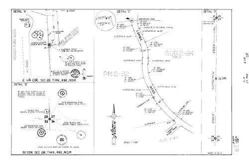 Click to see Record of Survey Book 8, pg. 63 (1981) of Nevada County Recorders Survey Maps Book 8