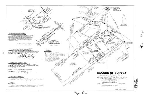 Click to see Record of Survey Book 8, pg. 82 (1981) of Nevada County Recorders Survey Maps Book 8