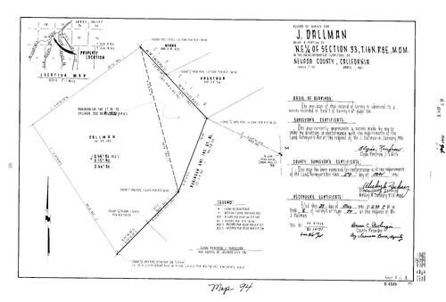 Click to see Record of Survey Book 8, pg. 94 (1981) of Nevada County Recorders Survey Maps Book 8