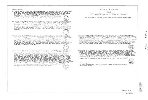 Click to see Record of Survey Book 8, pg. 101 (1981) of Nevada County Recorders Survey Maps Book 8