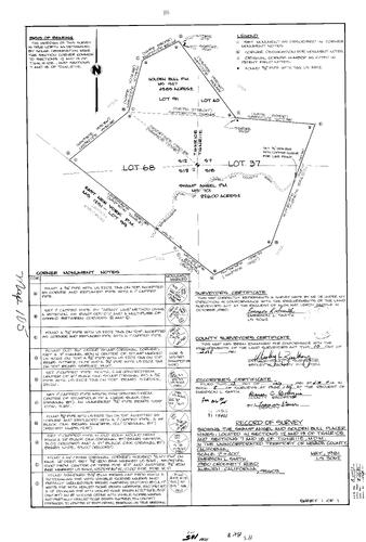 Click to see Record of Survey Book 8, pg. 105 (1981) of Nevada County Recorders Survey Maps Book 8
