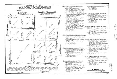Click to see Record of Survey Book 8, pg. 130 (1981) of Nevada County Recorders Survey Maps Book 8