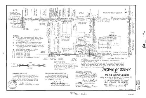 Click to see Record of Survey Book 8, pg. 227 (1982) of Nevada County Recorders Survey Maps Book 8