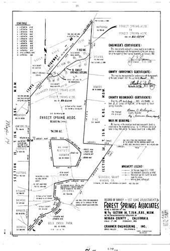 Click to see Record of Survey Book 9, pg. 14 (1983) of Nevada County Recorders Survey Maps Book 9