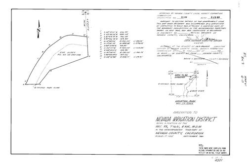 Click to see Record of Survey Book 9, pg. 61 (1984) of Nevada County Recorders Survey Maps Book 9