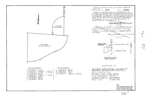 Click to see Record of Survey Book 9, pg. 61 (1984) of Nevada County Recorders Survey Maps Book 9