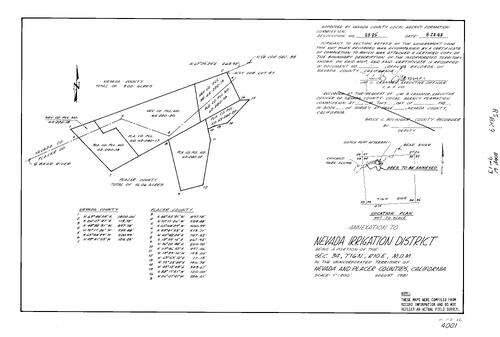 Click to see Record of Survey Book 9, pg. 61 (1984) of Nevada County Recorders Survey Maps Book 9