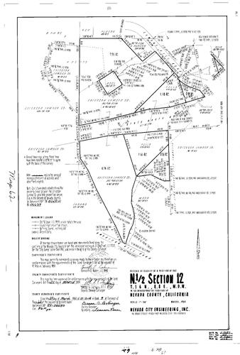 Click to see Record of Survey Book 9, pg. 62 (1984) of Nevada County Recorders Survey Maps Book 9