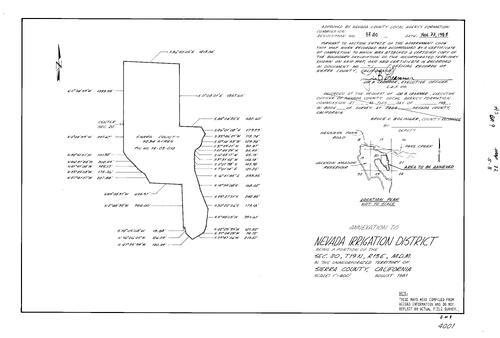 Click to see Record of Survey Book 9, pg. 82 (1984) of Nevada County Recorders Survey Maps Book 9