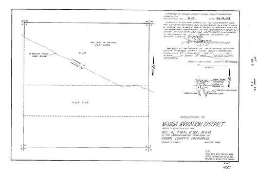 Click to see Record of Survey Book 9, pg. 82 (1984) of Nevada County Recorders Survey Maps Book 9