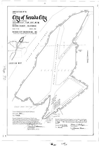 Click to see Record of Survey Book 9, pg. 90 (1984) of Nevada County Recorders Survey Maps Book 9