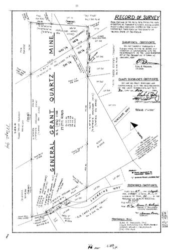 Click to see Record of Survey Book 9, pg. 94 (1984) of Nevada County Recorders Survey Maps Book 9