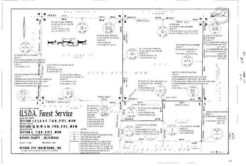 Click to see Record of Survey Book 9, pg. 110 (1984) of Nevada County Recorders Survey Maps Book 9