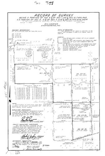 Click to see Record of Survey Book 9, pg. 124 (1984) of Nevada County Recorders Survey Maps Book 9