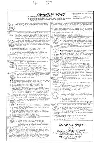 Click to see Record of Survey Book 9, pg. 125 (1985) of Nevada County Recorders Survey Maps Book 9